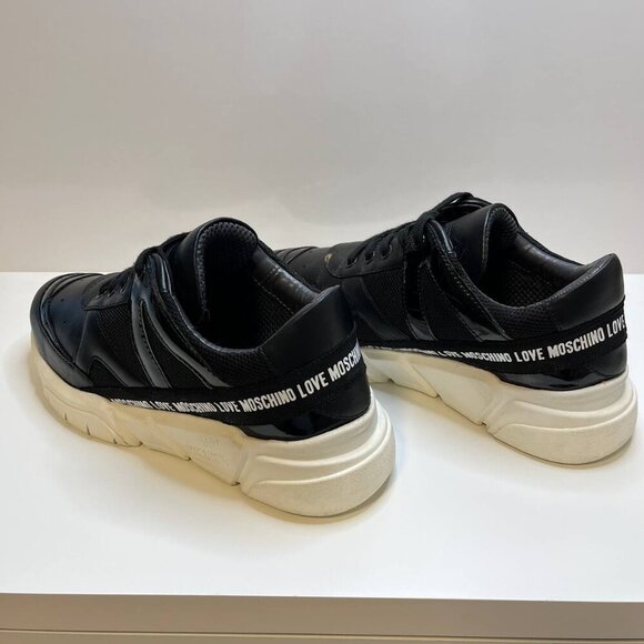 Love Moschino Logo-Tape Lace-up Sneakers – Women’s EU 41 - Picture 5 of 8